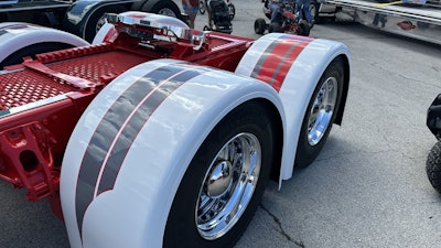 The rear fenders and fender brackets are from Shift Products.