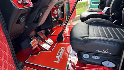 The floor is polycarbonate that glows at night to create ambient lighting so the overhead lights aren’t blinding, McCandless noted.