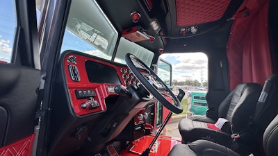 He pulled out all the plastic and vinyl and dyed them with a product from SEM Products. “I knew this truck will go to work, and I didn’t want paint to chip and fall,” he said, and for he and Lacoh to be able to show the truck “for a few years.”