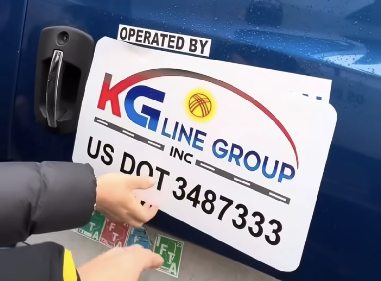 A video posted by the suspected 'chameleon carrier' ring at the center of this investigation shows a little tutorial on how the carriers quickly switch DOT numbers.