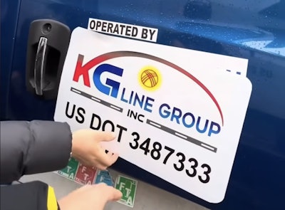 A video posted by the suspected 'chameleon carrier' ring at the center of this investigation shows a little tutorial on how the carriers quickly switch DOT numbers.