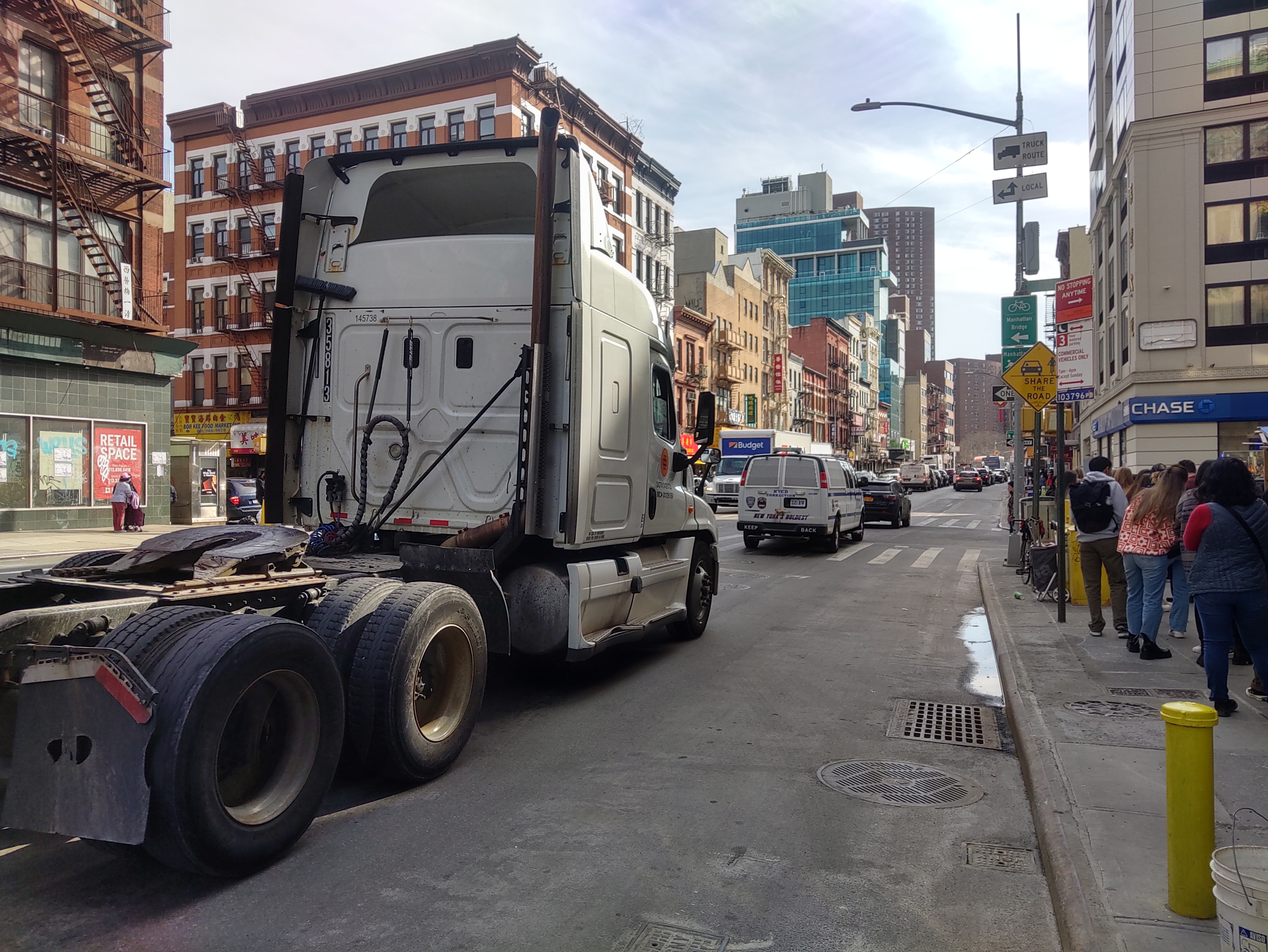 Truck In Nyc Lower East Side