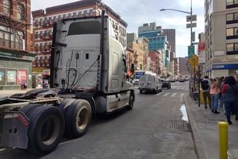 Truck In Nyc Lower East Side