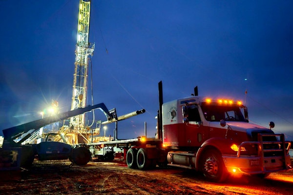 Mosermackey Transport independent Adam Mackey runs his Oklahoma-headquartered one-truck business with disciplined authority and the 2007 Cat-powered Freightliner Columbia pictured. The owner-operator earns a semi-finalist slot for Overdrive's 2026 Trucker of the Year award.