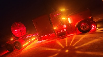 As can be seen here, the back side of the bumper has a custom light panel that holds eight watermelon lights.