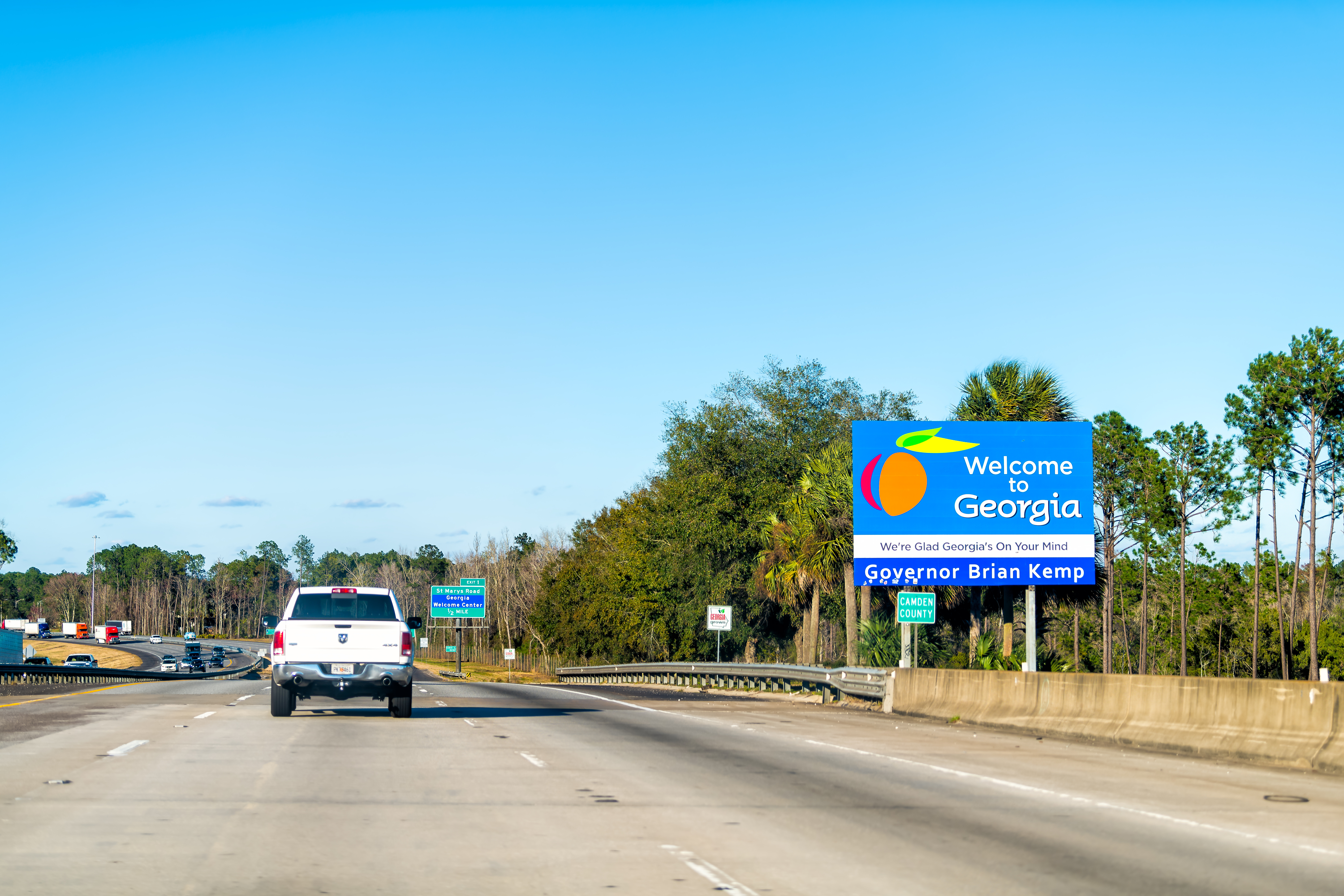 Georgia Welcome Sign Adobe Stock 542046942 Editorial Use Only