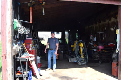 Penn's Youtube channel is a repository for documentation of his own maintenance and other work, much of it performed in and around the shop at the home place in Orleans shown here.