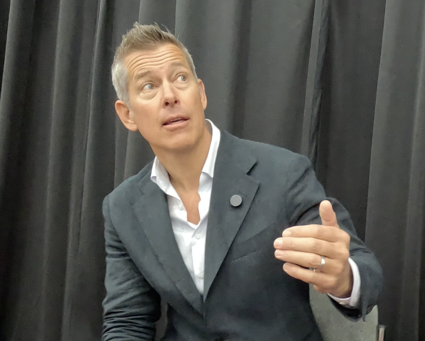 DOT Secretary Sean Duffy talks to Overdrive ahead of his speech at the Mid-America Trucking Show. Both FMCSA Administrator Derek Barrs and Duffy walked among the show attendees, answering questions off the cuff and vowing major change.