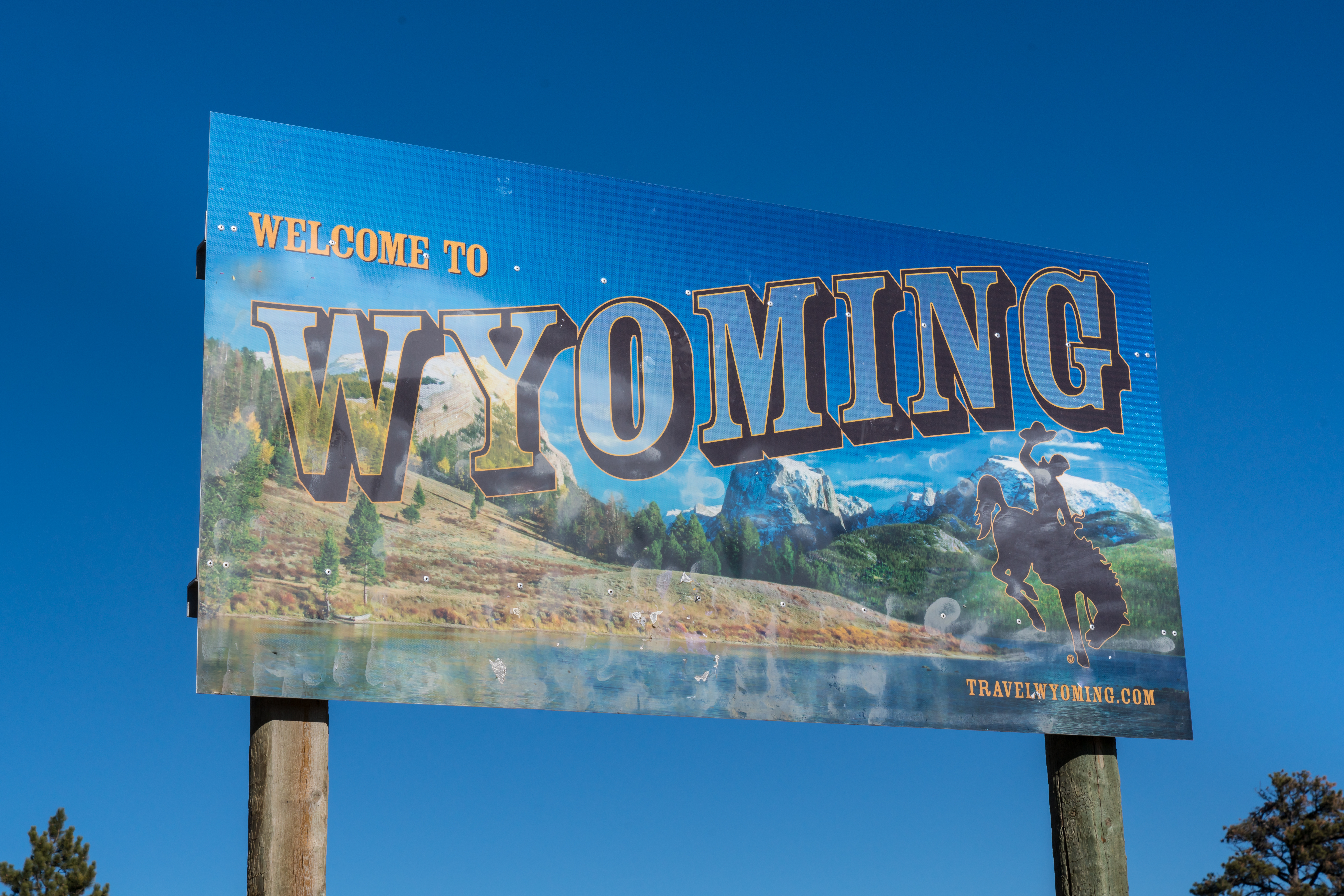 Wyoming Highway Sign