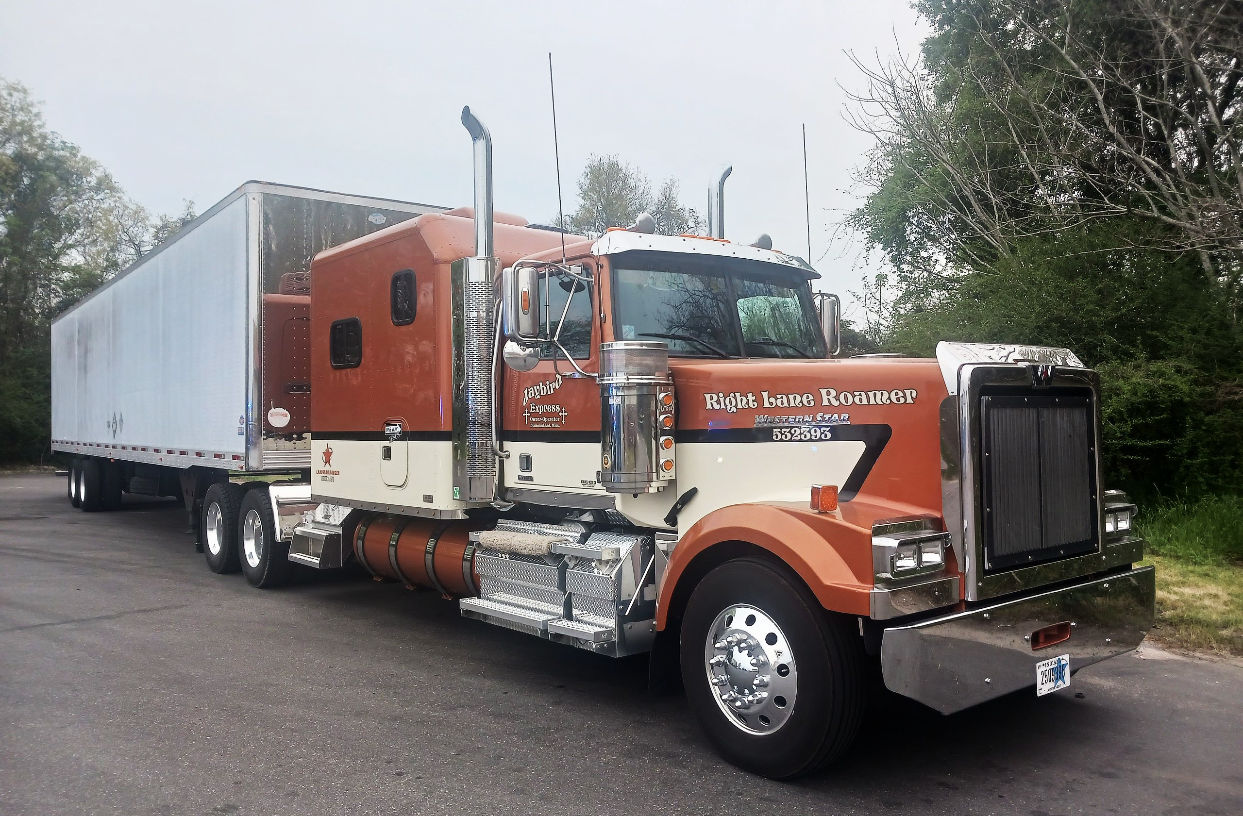 Hosty's current trailer is more than 10 years old, he said, and showing its age in the paint on the sides.