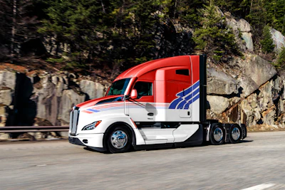 The paint scheme is shown here on the T680.