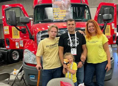 The Kovalenkos from left to right: Daniil, Erika, Ernest and Nataliia