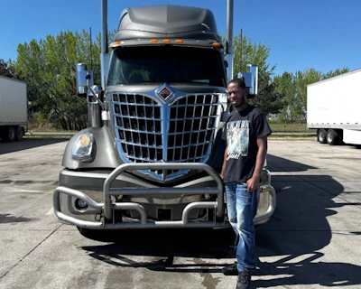 Rodriguez Byrd pilots this 2023 International LoneStar.