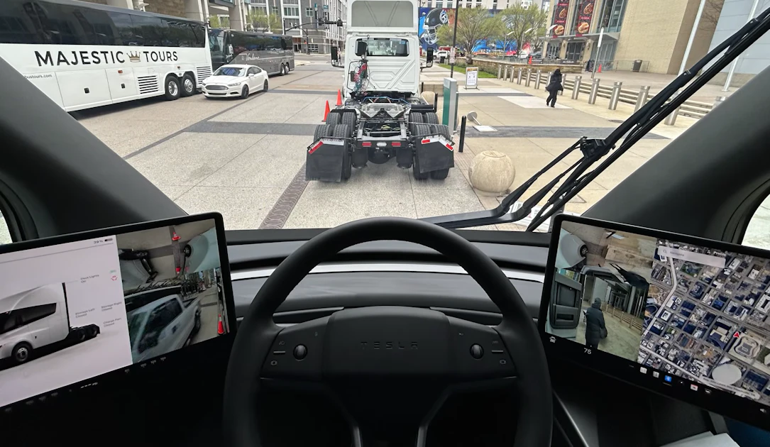 Tesla Semi walkaround video shows panoramic cab design | Overdrive