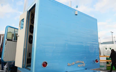 Stegall said they saw a ‘50s-model GMC painted a similar shade they felt was unique, and the team “started working at trying to match that or mimic it. It turned out pretty much perfect.”