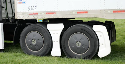 The biggest piece there is the FlowBelow system over the drive tires with covers to fill gaps between tandems and between the rear axle and bumper.