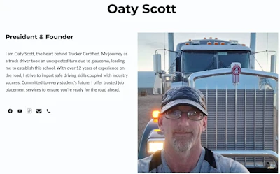 Trucker Certified's Oaty Scott said he's the real deal.