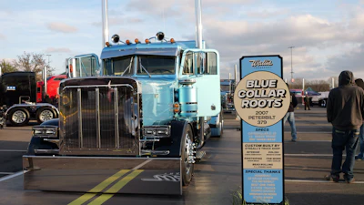 The rig is nicknamed “Blue Collar Roots” as a nod to Wallis, who “never lost his way,” Stegall said. “They say he was a very down to earth, hardworking guy.”