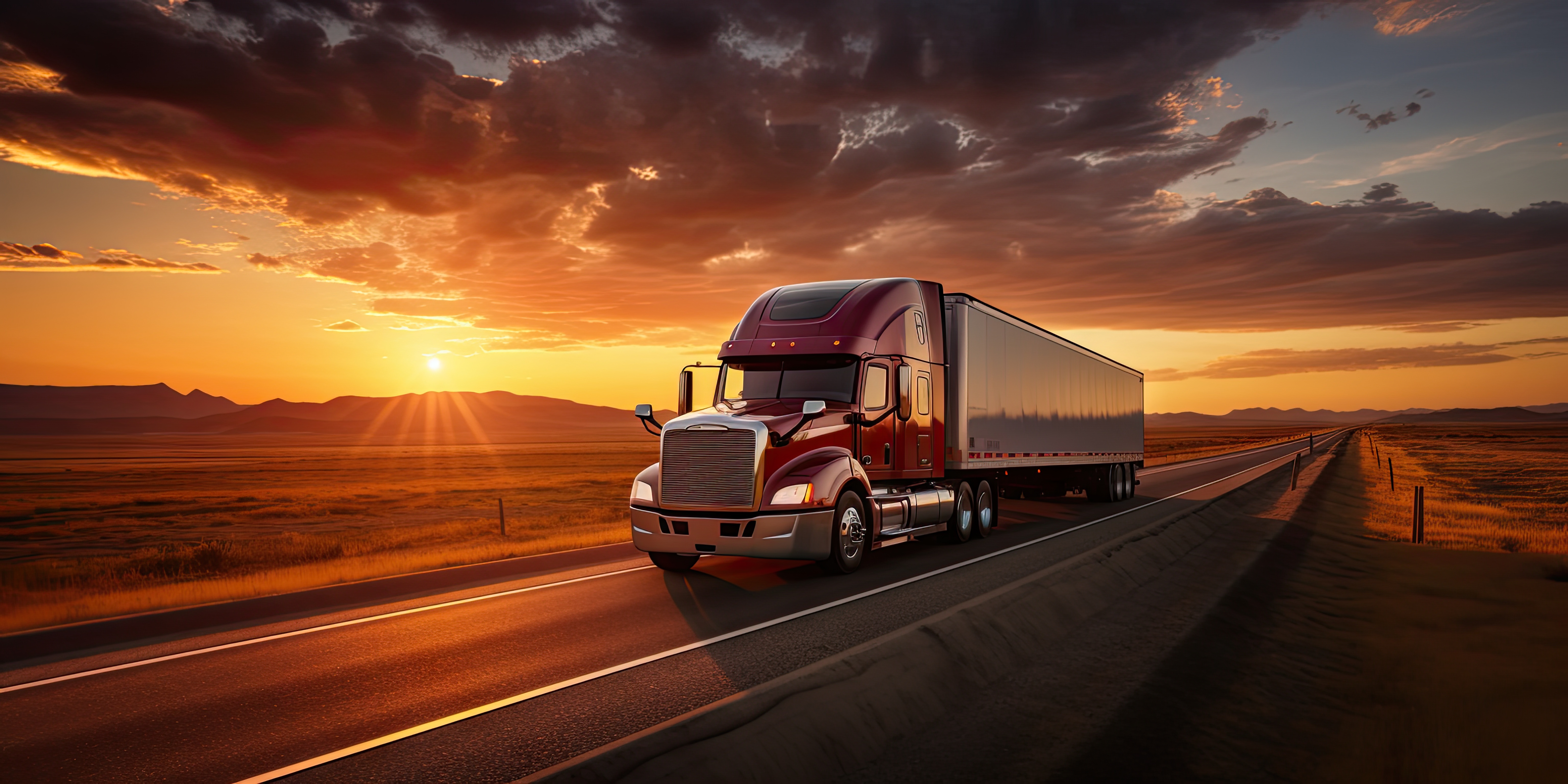 Truck Highway Night Hos Adobe Stock 652349873
