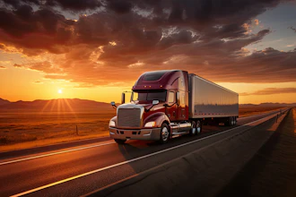 Truck Highway Night Hos Adobe Stock 652349873