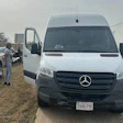 From the roadside the day of the seizure, Smith is shown in communcation with enforcement next to the couple's Sprinter.