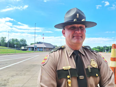 Lieutenant Christopher Brooks, Tennessee Highway Patrol administrative lead for the Motor Carrier Plus dedicated unit, with 103 officers around the state. Those officers are part of well more than 1,000 total inspection-certified officers total for THP, most with other responsibilities in regional districts.