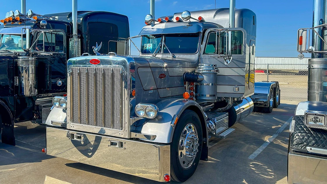 Young owner-operator's 1987 Peterbilt 359 with Cat C16 power