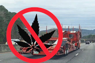 No Marijuana Trucking Car Haul