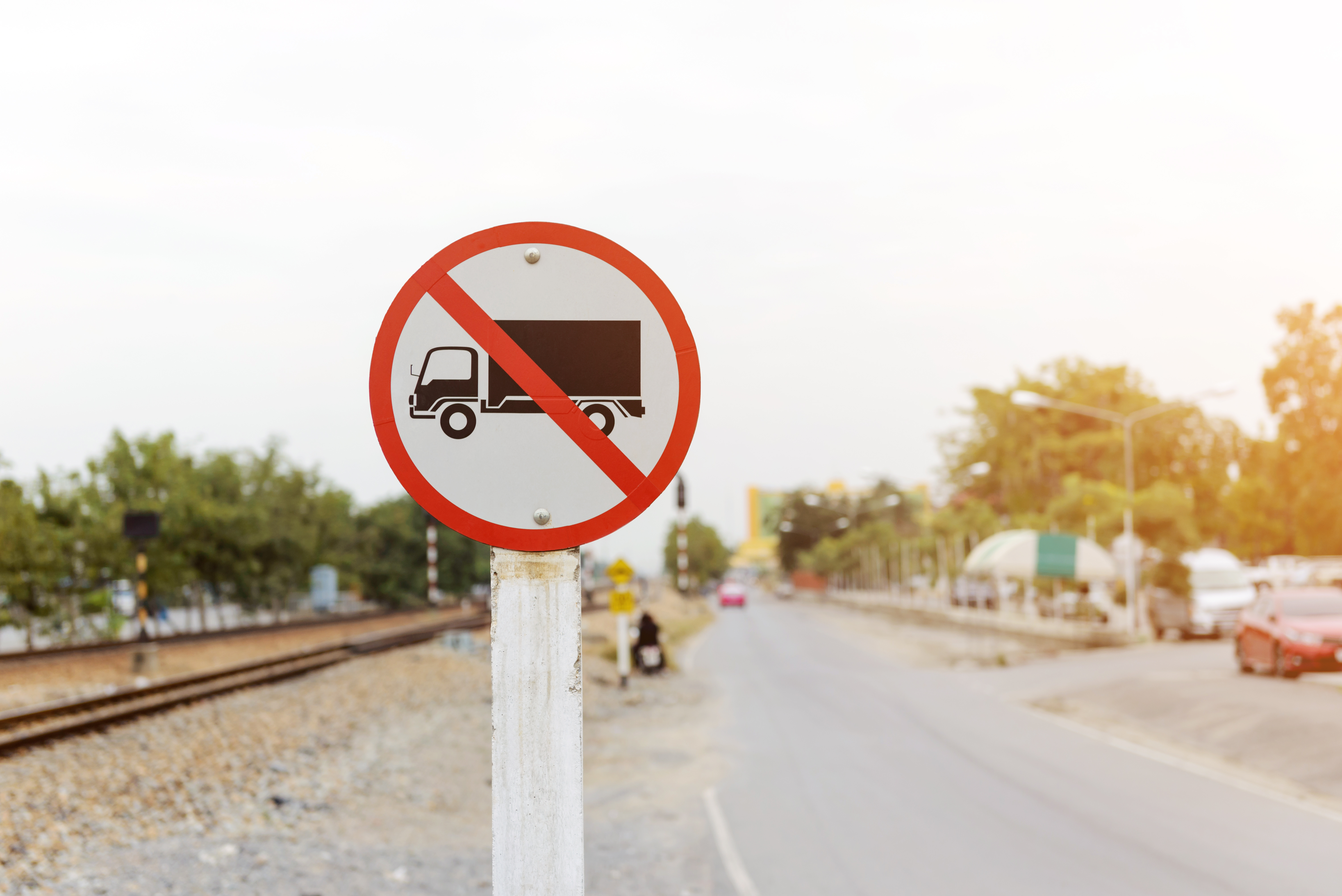 No Semi Trucks Adobe Stock 136008757