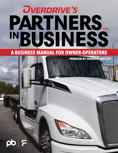 Owner-operator business services firm ATBS is coproducer with Overdrive of Partners in Business, a comprehensive playbook for an owner-operator career in online-library format, accessible 24/7/365.