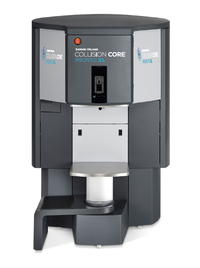 The mixer requires just 4-feet-by-4-feet of floor space.