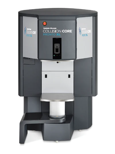 The mixer requires just 4-feet-by-4-feet of floor space.