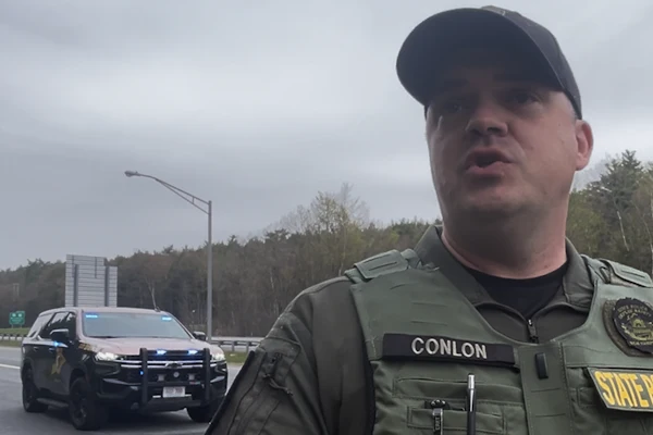 New Hampshire State Police Lieutenant Thomas Conlon provided a guide through Roadcheck Wednesday in the Northeast.