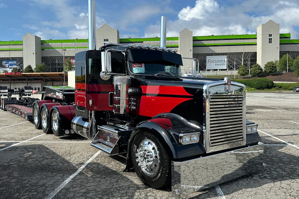 Kevin Hunter's heavy-haul-spec 2024 Kenworth W900L was one among dozens of trucks on hand for last year's SuperRigs event at EchoPark Speedway in Hampton, Georgia. The 2026 event kicks off later this month at Bristol Motor Speedway in Tennessee.