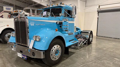 A 1963 vintage Kenworth 921, owned by ATHS Treasurer Craig Vogel.