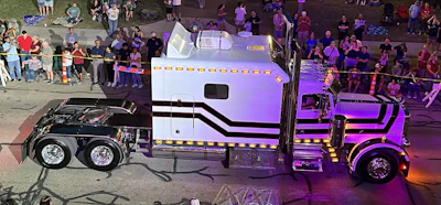 Running team today with his son, Michael Jr., Castaldie's rig at the time of the Peterbilt event had racked up nearly 3.5 million miles -- all of which were driven by one of the Castaldis. The father-son duo haul produce out of Florida to Arizona, typically.