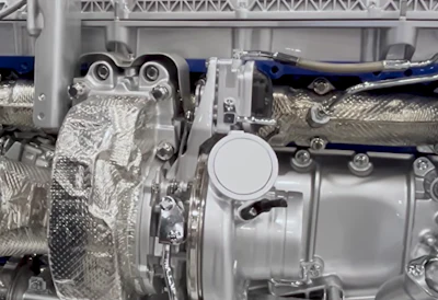 The new D13 is also equipped with a more efficient swing blade turbo, which will replace the turbo compounded model.