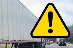 Van On Highway Alert Symbol