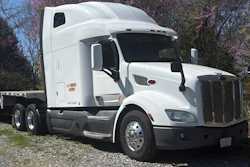 Owner-operator Jeffrey Crise is Overdrive's Trucker of the Month for July, in recognition of business acumen and service to customers. One of his two units is shown here, a 2019 Peterbilt 579 soon to be in service. He's in the running for the 2026 Trucker of the Year award. Enter your own business via the initial entry form at this link.