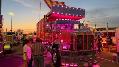 In addition to the pink paint scheme, Helton put a double bumper on the front end and had to search high and low for custom parts to fit the rig -- not exactly a common model for extensive mods.