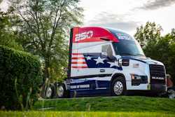 The truck pays tribute to the spirit of freedom, strength and pride that has shaped the nation's history, the company said.