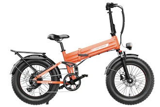 Pictured here is the Mars 3.0 model, with a full suspension and cargo rack. The bike's max load is rated at 440 lbs., with electric range up to 65 miles. Listed at $1,800, the July 4 sales puts it at $1,200 as of this writing.
