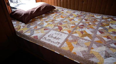 Belinda Cook made this quilt to put in the truck when the Cooks sold the rig.
