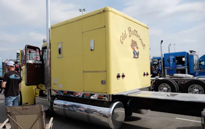 Turns out, the sleeper is an 84-inch AeroStar. Cook came to find out that there “wasn’t very many of them made.” The Cooks kept the sleeper on it to preserve that rare piece of trucking history.