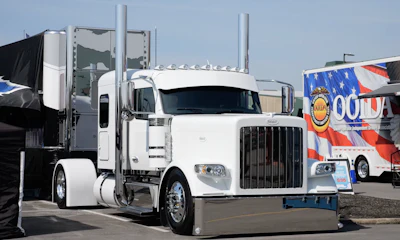 Sitting on a 240-inch wheelbase, the rig also has a hidden gooseneck ball to go along with the fifth wheel, so it can pull any kind of trailer.