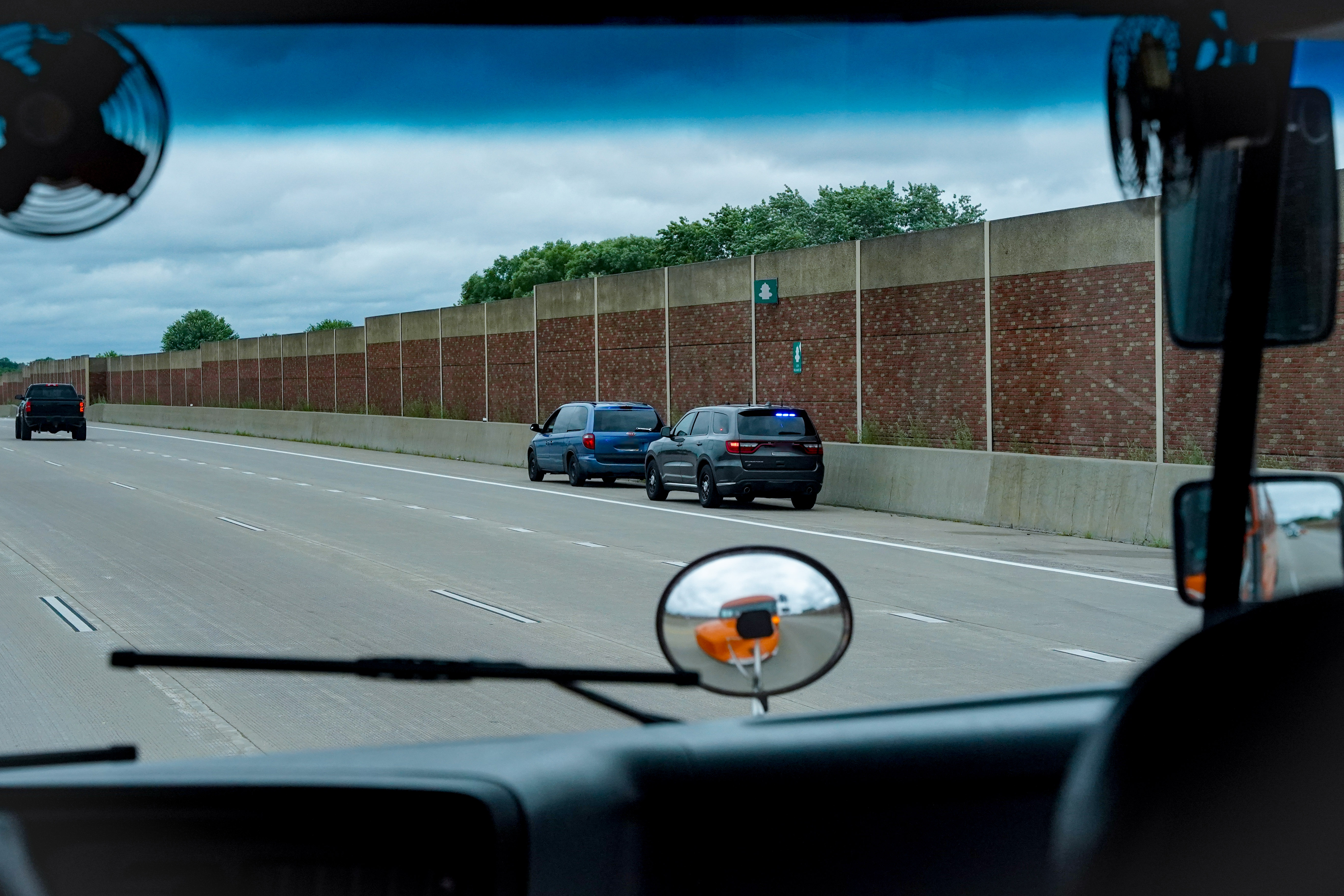 Trooper In Truck Dash
