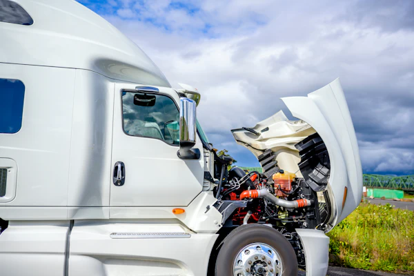 Truck Engine Roadside Repair Adobe Stock 359839134