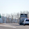 Truck Police Roadside Adobe Stock 239565966