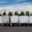 Van Trailers Parking Lot Adobe Stock 213551817
