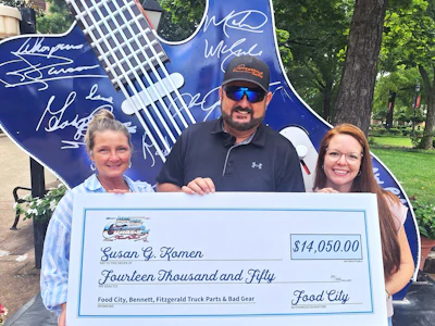Everybody loves a novelty check presentation, right?